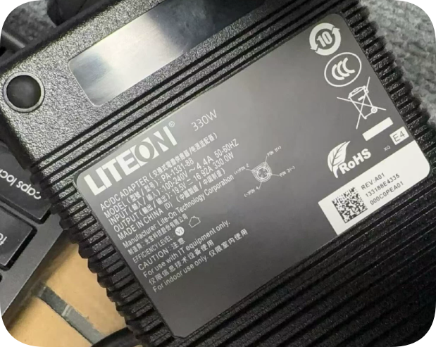 *Brand NEW*Replacement LITEON PA-1331-88 330 Watt 19.5V 16.92A AC-DC Power Adapter, 4-Pin Round Plug for Gamin